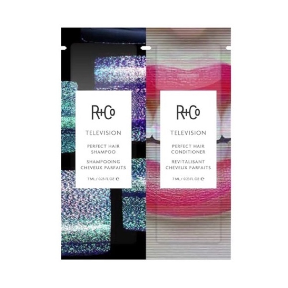 R+CO 📺 Television Perfect Hair Shampoo & Conditioner Set Samples
